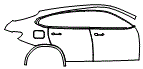 Door and Rear Fender Kit pattern for the 2025 BMW X4