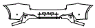 Rear Bumper Kit pattern for the 2021 BMW X4
