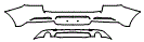Rear Bumper Kit pattern for the 2021 BMW X4