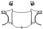 Full Hood, Fender and Mirror Kit pattern for the 2025 BMW X4
