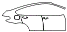 Rear Fender and Door Kit pattern for the 2015 BMW X4