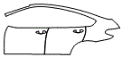 Door and Rear Fender Kit pattern for the 2015 BMW X4