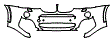 Bumper Kit pattern for the 2018 BMW X4 M40i