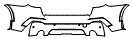 Rear Bumper Kit pattern for the 2018 BMW X4 M40i