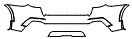 Rear Bumper Kit pattern for the 2015 BMW X4