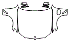 Full Hood, Fender and Mirror Kit pattern for the 2018 BMW 5 Series