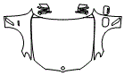 Full Hood, Fender and Mirror Kit pattern for the 2022 BMW 5 Series