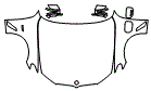 Full Hood, Fender and Mirror Kit pattern for the 2022 BMW 5 Series