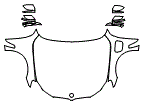 Full Hood, Fender and Mirror Kit pattern for the 2019 BMW 740e iPerformance