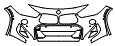 Bumper Kit pattern for the 2019 BMW X2