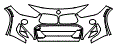 Bumper Kit pattern for the 2019 BMW X2