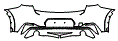 Rear Bumper Kit pattern for the 2019 BMW X2