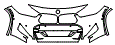 Bumper Kit pattern for the 2022 BMW X2