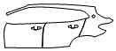 Door and Rear Fender Kit pattern for the 2019 BMW X2