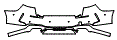 Rear Bumper Kit pattern for the 2020 BMW 2 Series