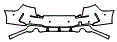 Rear Bumper Kit pattern for the 2020 BMW 2 Series
