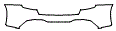 Rear Bumper Kit pattern for the 2022 BMW 2 Series