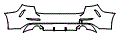 Rear Bumper Kit pattern for the 2020 BMW 2 Series