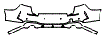 Rear Bumper Kit pattern for the 2020 BMW 2 Series