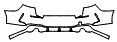 Rear Bumper Kit pattern for the 2020 BMW 2 Series