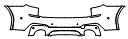 Rear Bumper Kit pattern for the 2021 BMW X3