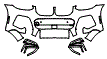 Bumper Kit pattern for the 2021 BMW X4