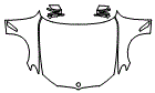 Full Hood, Fender and Mirror Kit pattern for the 2018 BMW 5 Series