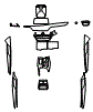 Interior and Display Screen Kit pattern for the 2022 BMW 5 Series