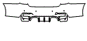 Rear Bumper Kit pattern for the 2018 BMW M3 CS