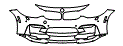 Bumper Kit pattern for the 2018 BMW M3 CS