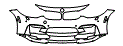 Bumper Kit pattern for the 2018 BMW M3 CS