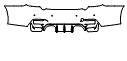 Rear Bumper Kit pattern for the 2019 BMW M4 CS