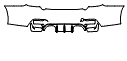 Rear Bumper Kit pattern for the 2019 BMW M4 CS