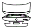 Trunk Lid Kit pattern for the 2022 BMW 5 Series