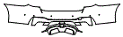 Rear Bumper Kit pattern for the 2022 BMW 5 Series