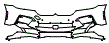 Bumper Kit pattern for the 2022 BMW 5 Series