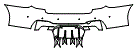 Rear Bumper Kit pattern for the 2020 BMW 5 Series
