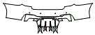 Rear Bumper Kit pattern for the 2020 BMW 5 Series