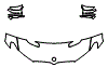 Hood, Fender and Mirror Kit pattern for the 2022 BMW 5 Series