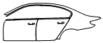 Door and Rear Fender Kit pattern for the 2022 BMW 5 Series