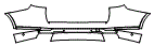 Rear Bumper Kit pattern for the 2021 BMW X7