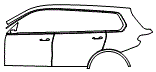 Door and Rear Fender Kit pattern for the 2027 BMW X7