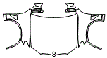 Full Hood, Fender and Mirror Kit pattern for the 2021 BMW X3