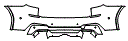 Rear Bumper Kit pattern for the 2021 BMW X3