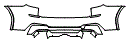 Rear Bumper Kit pattern for the 2021 BMW X3