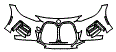 Bumper Kit pattern for the 2027 BMW 4 Series