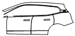 Door and Rear Fender Kit pattern for the 2026 BMW iX