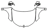 Full Hood, Fender and Mirror Kit pattern for the 2026 BMW iX