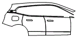 Door and Rear Fender Kit pattern for the 2026 BMW iX