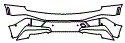 Rear Bumper Kit pattern for the 2022 BMW iX